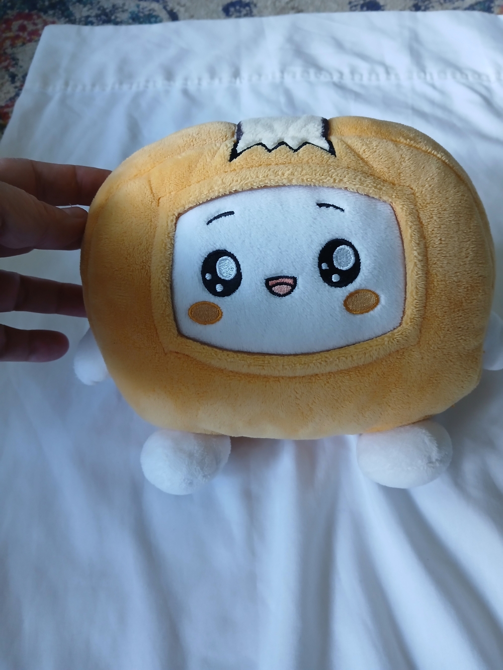Not Rated Orange and White Plush Character Toy - Kawaii Squishy